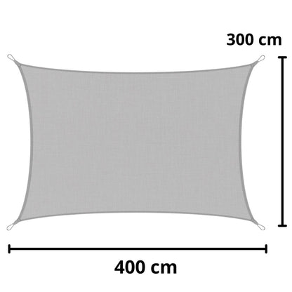 Zahradní sluneční plachta 300×400 cm – šedá