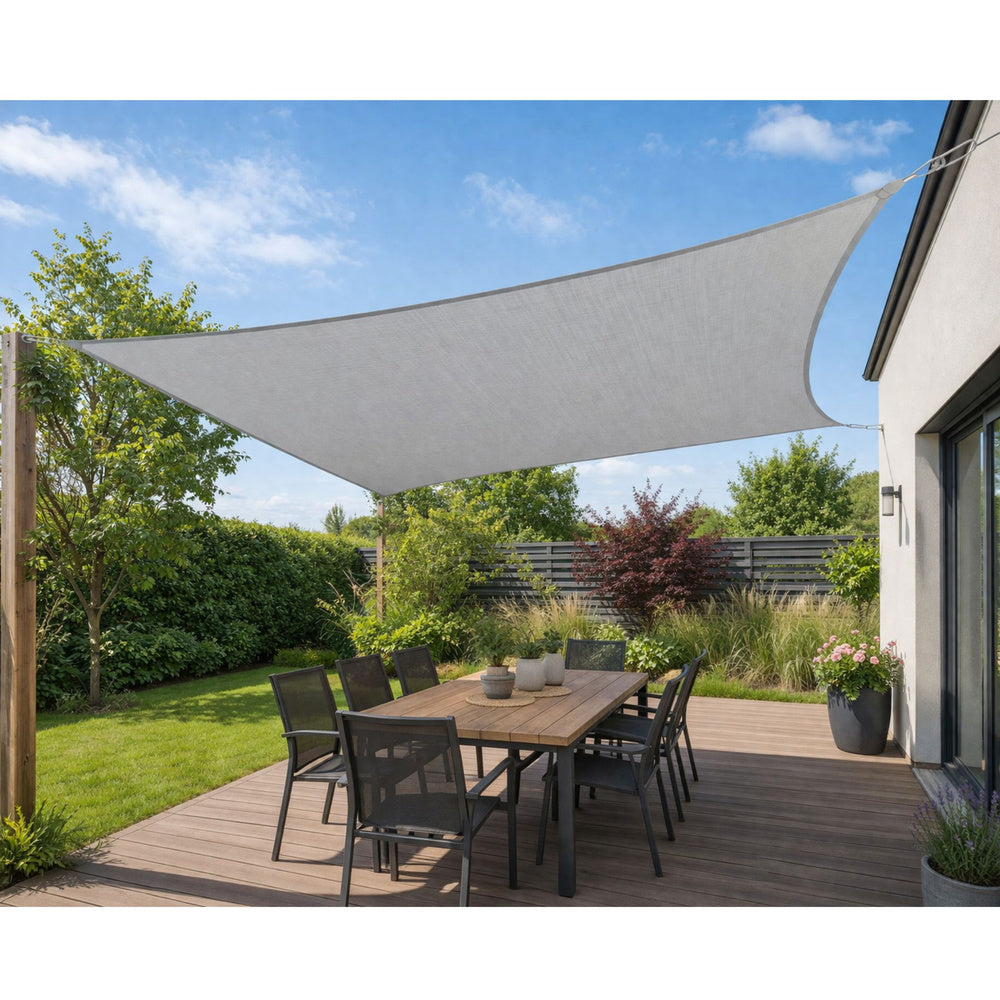 Zahradní sluneční plachta 300×400 cm – šedá