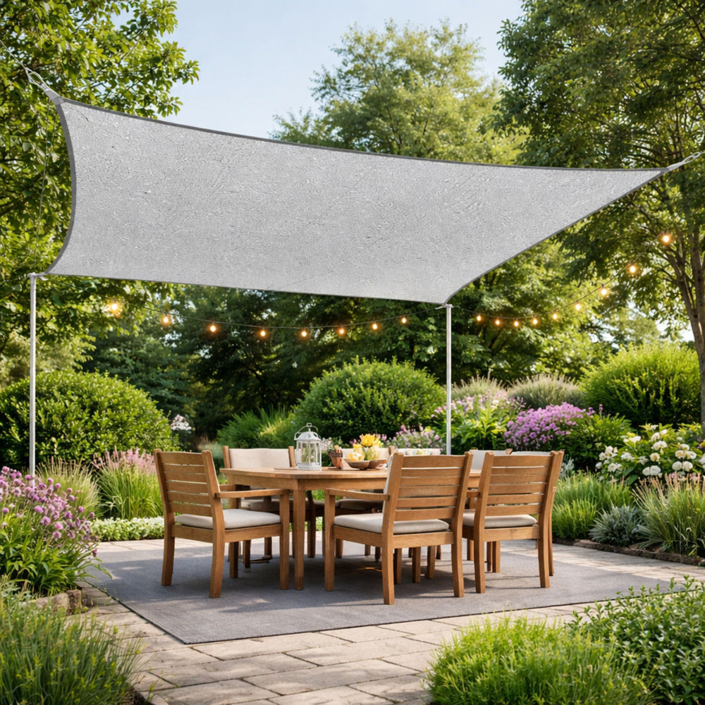 Zahradní sluneční plachta 300×400 cm – šedá