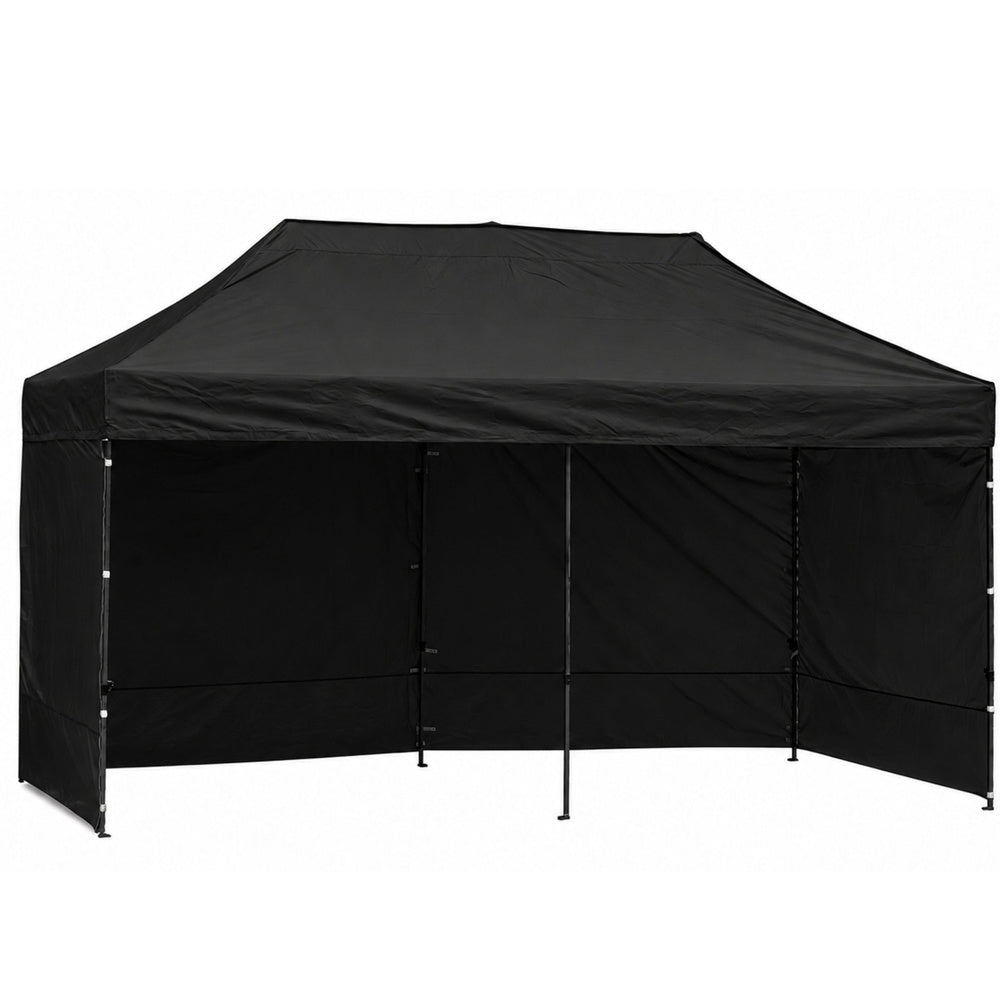 Zahradní stan pavilon černý 3x6 m – rychlomontážní