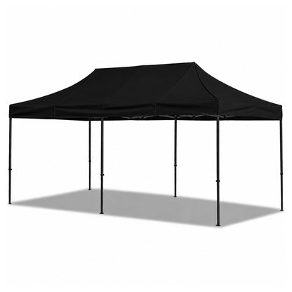 Zahradní stan pavilon černý 3x6 m – rychlomontážní