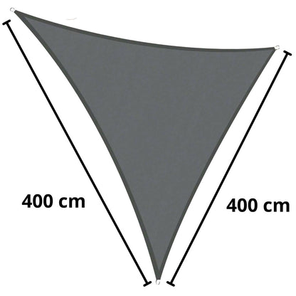 Zahradní stínící plachta trojúhelník šedá 400×400 cm – vodoodpor