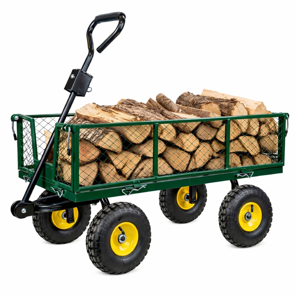 Zahradní vozík skládací transportní přívěsný – 200 kg