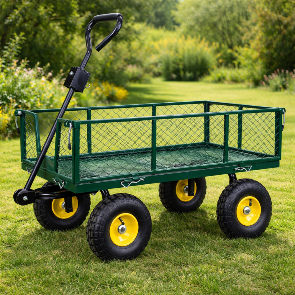 Zahradní vozík skládací transportní přívěsný – 200 kg