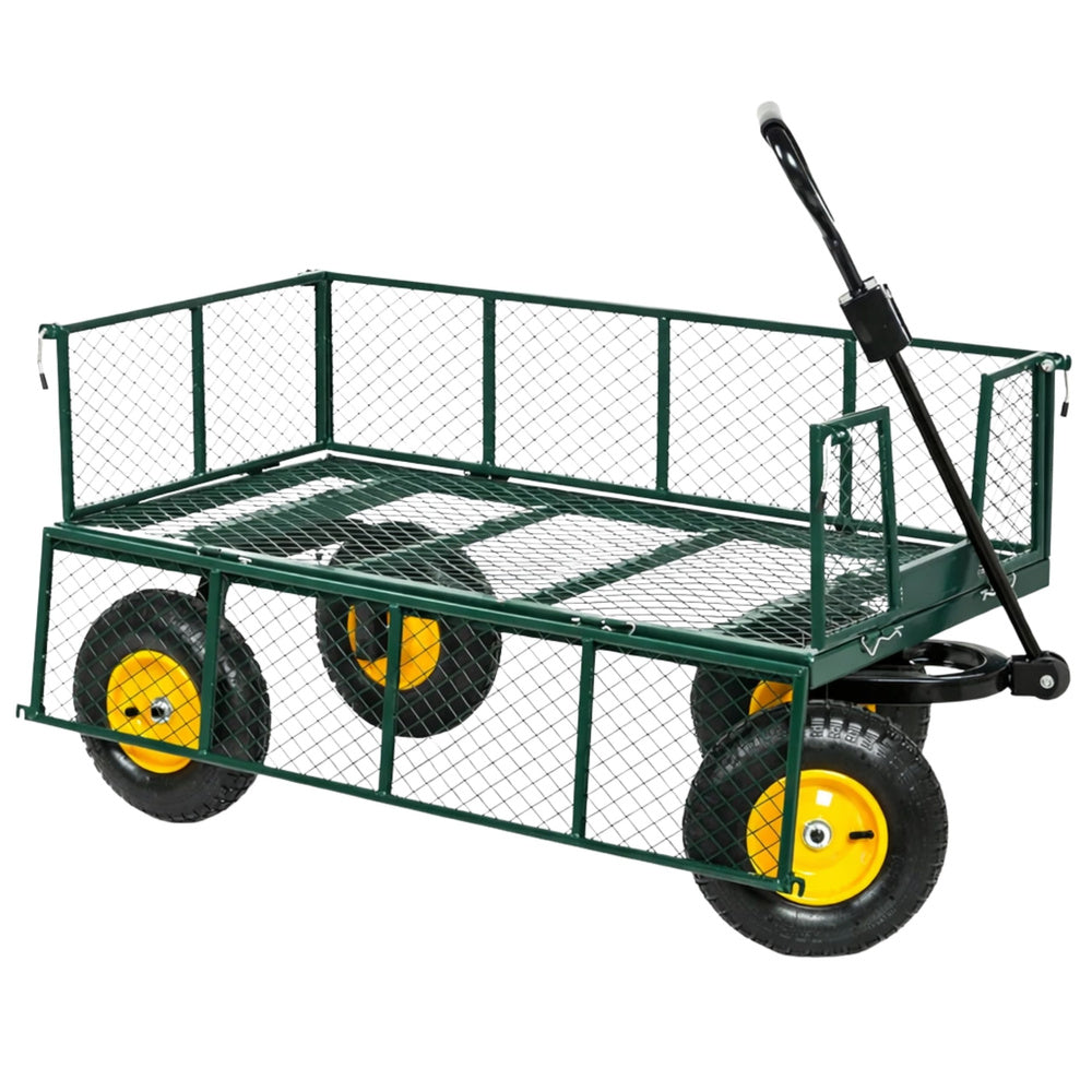 Zahradní vozík skládací transportní přívěsný – 200 kg