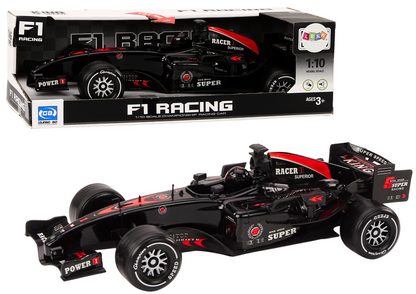 Závodní auto F1 s pohonem 1:10 se světly a zvuky černé