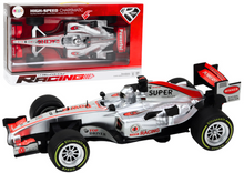 Závodní auto s pohonem 1:9 se světly a zvuky stříbrné