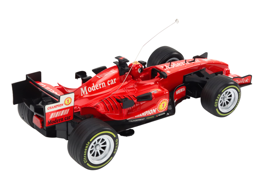 Závodní auto sportovní s pohonem 1:12 se zvuky a světly červené