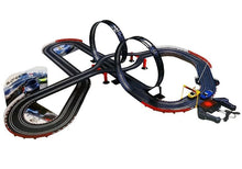 Závodní autodráha 2 smyčky s piloty a světly 1:43 1020 cm
