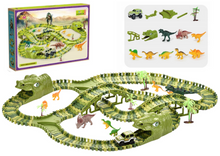 Závodní dráha s dinosaury 240 dílů – stavebnice pro děti 3 +