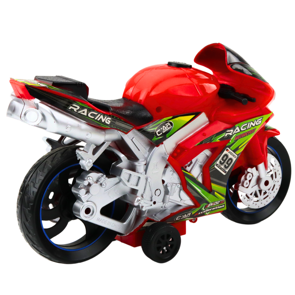 Závodní motocykl se světly a zvuky – červený | hračka