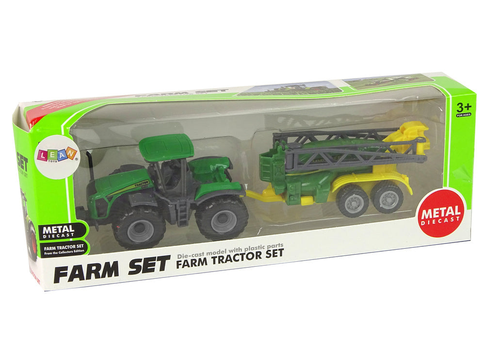 Zemědělský traktor s postřikovačem pro děti zelený