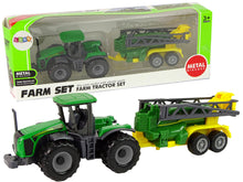 Zemědělský traktor s postřikovačem pro děti zelený