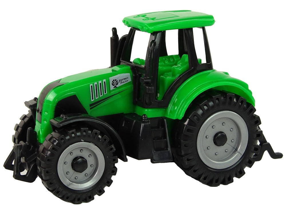 Zemědělský traktor s velkými koly 3 barvy