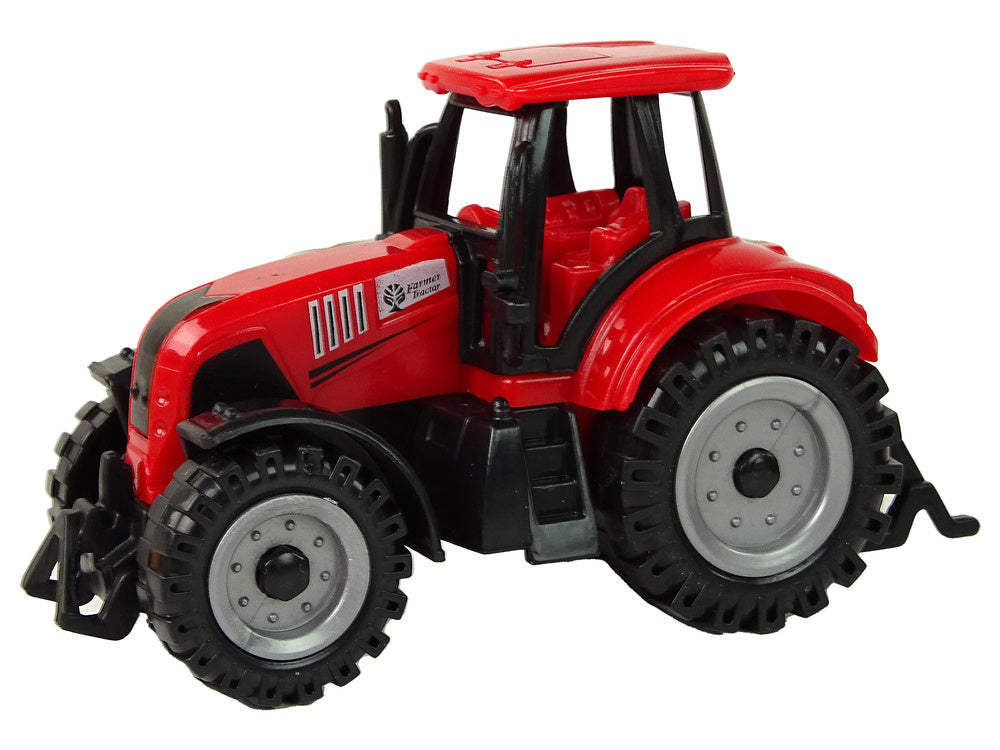 Zemědělský traktor s velkými koly 3 barvy