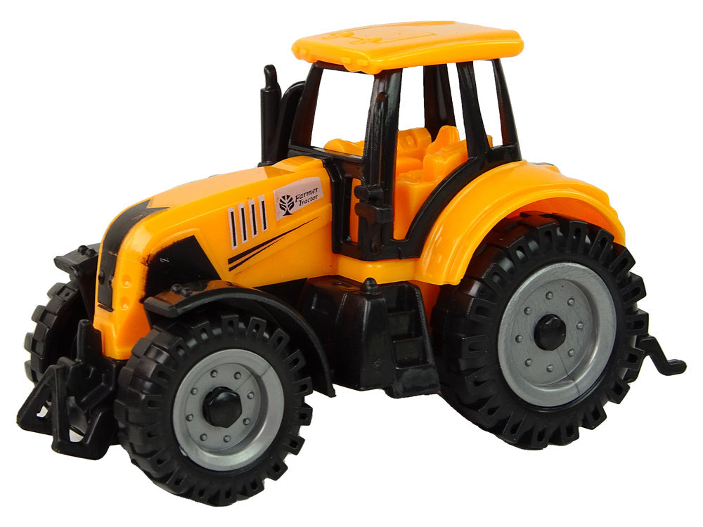 Zemědělský traktor s velkými koly 3 barvy