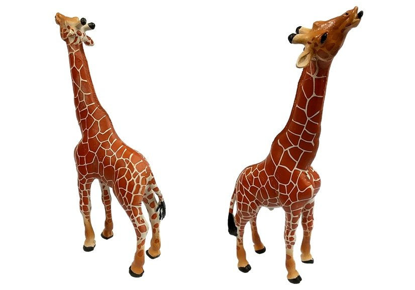 Žirafy figurky edukační rodina 3 kusy s pozadím Afrika