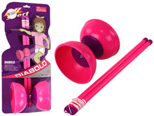 Žonglovací diabolo s tyčkami – pro děti růžové | komplet