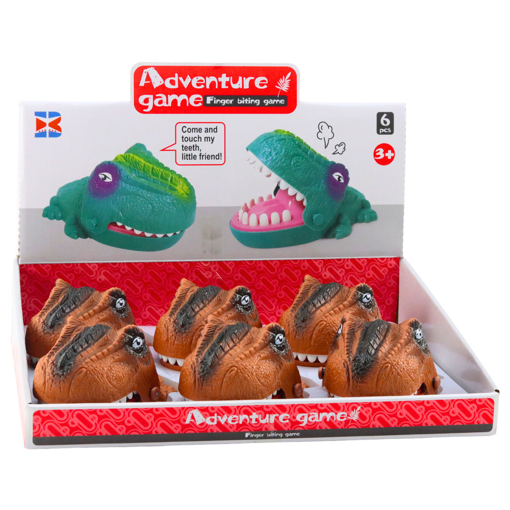 Zručnostní hra kousající dinosaurus pro děti od 3 let hnědý