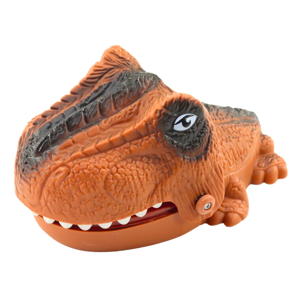 Zručnostní hra kousající dinosaurus pro děti od 3 let hnědý