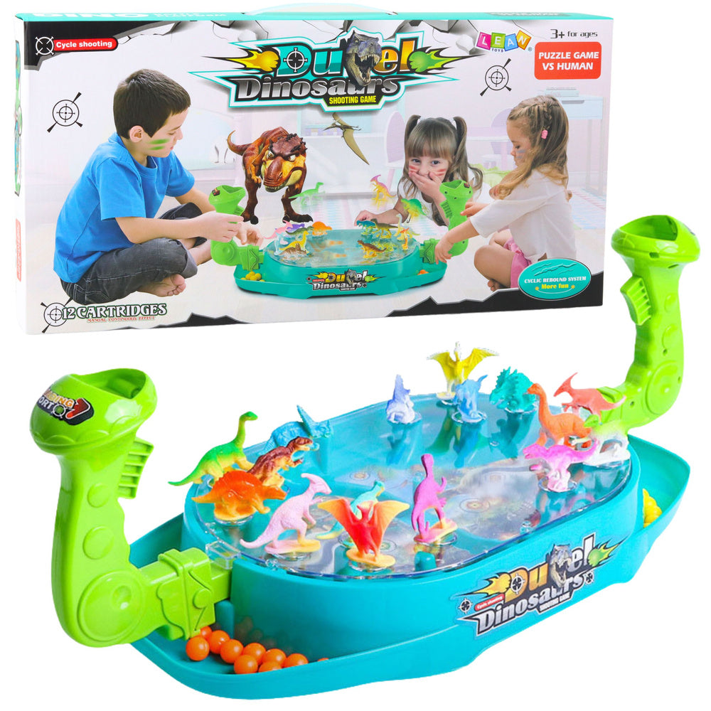 Zručnostní hra Piłkozaury – střílení dinosaurů s joysticky