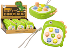Zručnostní hra s písmenky dinosaurus zelená