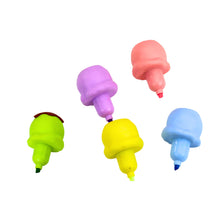 Zvýrazňovače ve tvaru zmrzliny – 5 pastelových barev 18cm